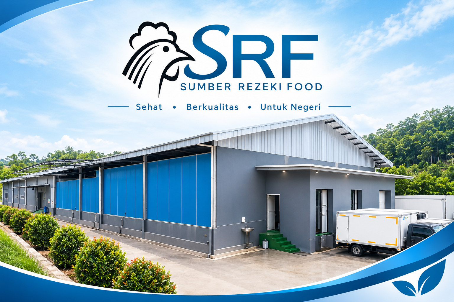 Fasilitas produksi Sumber Rejeki Food yang bersih, terang, dan modern dengan peralatan stainless steel